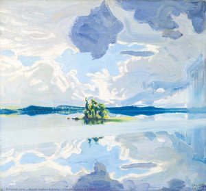 Clouds Above A Lake — Akseli Gallen-kallela, Finnish National Romanticism