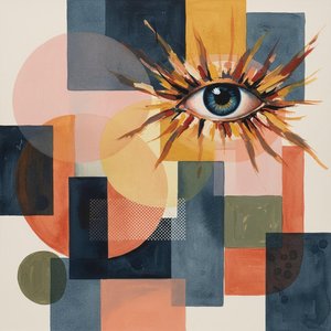 Das Fragment Des Beobachters: Eine Singuläre Vision Geometrischer Seele Und Ätherischen Lichts — Laurent Fabre, Neo-abstrakte Kunst