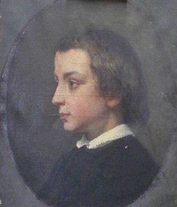 Portrait d'Ernest Barrias à 6 ans (de profil)