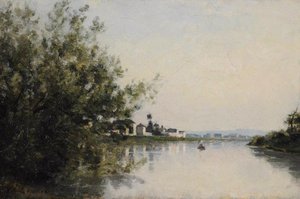 La Seine À Saint Ouen — Stanislas Lépine