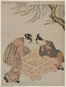 Couple Beside A Well — Suzuki Harunobu