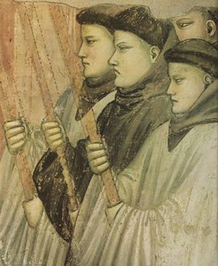 Szene Aus Dem Leben Des Heiligen Franziskus: 4. Tod Und Aufstieg Des Franziskus (detail) — Giotto Di Bondone