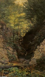 Wooded Interior — John Frederick Kensett