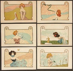 Girls With Animals — Raphael Kirchner