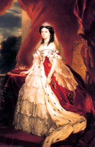 Portrait Of Augusta Of Saxe Weimar Eisenach — Franz Xavier Winterhalter, Neoclassicism