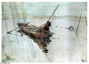 Fishing — Carl Larsson