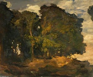 Country Scene, Forest Trees — Charles Henry Sims