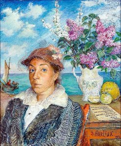 Marusia By The Sea — David Davidovich Burliuk