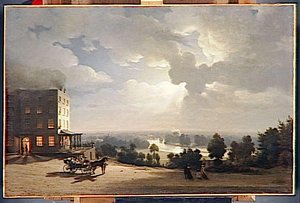 VUE DE LA CAMPAGNE DE RICHMOND, EFFET DE CLAIR DE LUNE