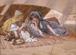 Abraham's Counsel To Sarai — Jacques Joseph Tissot