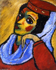 Macedonian Woman — Alexej Von Jawlensky, Expressionism