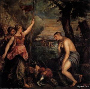 Spain Succouring Religion — Titian, Baroque