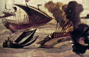 Naval Battle — Filippo Napoletano, Baroque