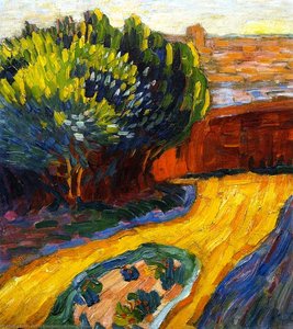 Garden Path In Carantec — Alexej Von Jawlensky, Expressionist Movement
