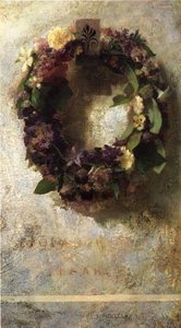Agathon To Erosanthe, Votive Wreath — John La Farge