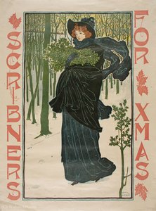 'scribners For Xmas', (48 X 35 Cm) (1895) — Louis John Rhead