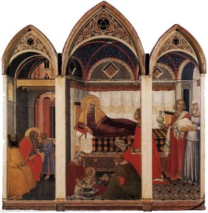 The birth of Mary, 1342, Museo dell'Opera