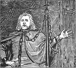 Olav Den Helliges Saga - Skalden Berse - C. Krogh — Christian Krohg