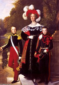 Queen Maria Amalia Of The French — Louis Hersent