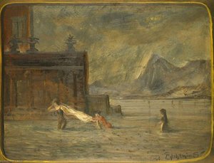 Wading Through Water — Louis Michel Eilshemius
