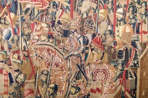 Detail Of The Tapestry “the Siege Of Asilah” — Pasquier Grenier