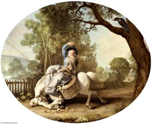 The Farmer's Wife And The Raven — George Stubbs