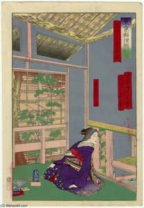 The Kinoeneya Restaurant At Asakusa — Tsukioka Yoshitoshi