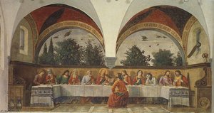 The Last Supper, Ognissanti Firenze — Domenico Ghirlandaio