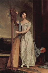 Lady With A Harp. Eliza Ridgely — Thomas Sully