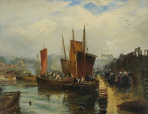 Newhaven Pier — Samuel Bough
