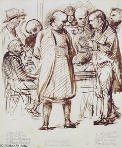 A Group Of Churchmen And Politicians Including John — Sir William Blake Richmond