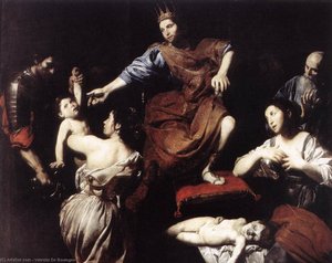 The Judgment Of Solomon — Valentin De Boulogne