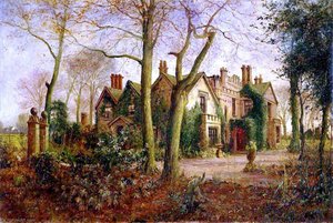 Late Autumn Irlam Hall, Near Manchester — James Hey Davies