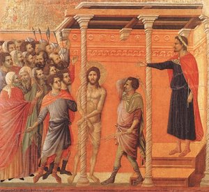 Flagellation — Duccio Di Buoninsegna, Proto Renaissance