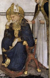 Meditation (detail) — Симеон Матињи, International Gothic Style
