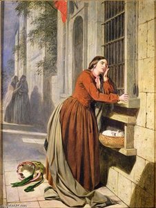 Mother Depositing Her Child In The Foundling Hospital In Paris