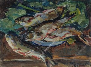 Still Life. Cleaned Fish. — Pyotr Konchalovsky