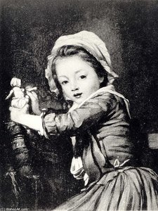 Girl Playing With A Doll — Henri Pierre Danloux