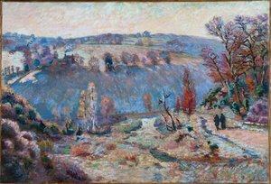 Valley Of The Sédelle At Pont Charraud; White Frost — Ferdinand Guillaumin