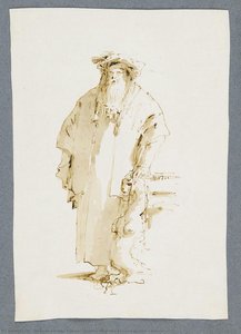 Oriental Magician, Leaning Against A Sphinx — Giambattista Tiepolo, Baroque Rococo