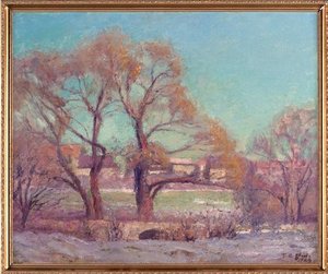 Jordan Bridge ^ Willows On Campus — Theodore Clement Steele