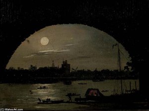 Moon Over The River Thames — Daniel Turner
