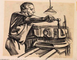 The Turrent Lathe Machine Shop — Howard Cook