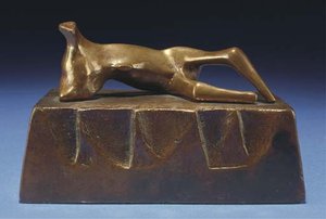 Reclining Figure; Wedge Base — Henry Moore
