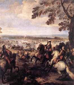 The Crossing Of The Rhine By The Army Of Louis Xiv — Joseph Parrocel