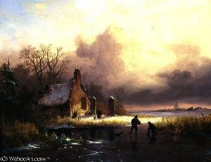 Winter Landscape — Frederick Marianus Kruseman