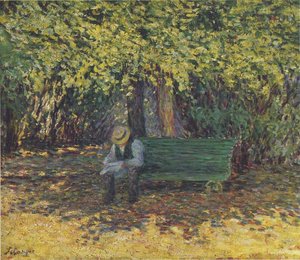 Reading In The Garden — Henri Lebasque