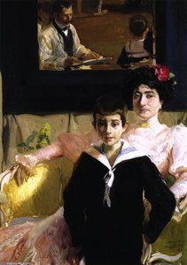 Lucrecia Arana With Her Son — Joaquín Sorolla Y Bastida, Impressionist Realism