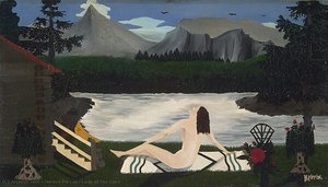 Lady Of The Lake — Horace Pippin, Folk Art