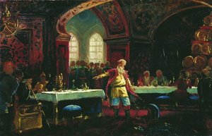 Prince Repin At The Banquet Of Ivan The Terrible — Konstantin Yegorovich Makovsky
